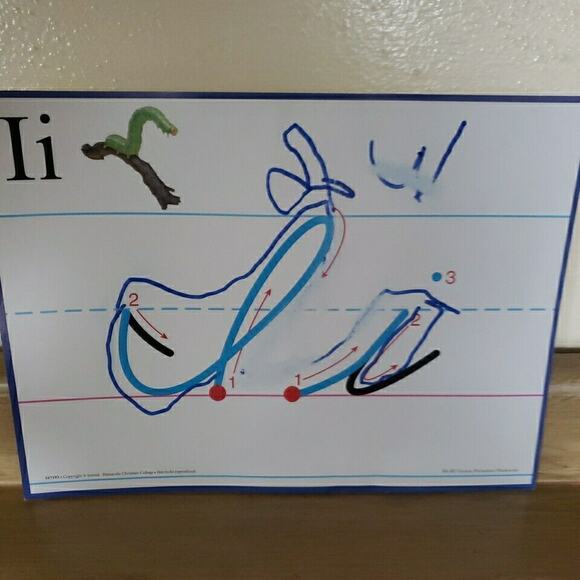 Abeka Cursive Formation Flashcards K4-K5 Complete Set Used See Pictures - Picture 7 of 7